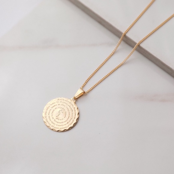 Mary Prayer Necklace | 18k Gold Filled - Picture 2 of 7